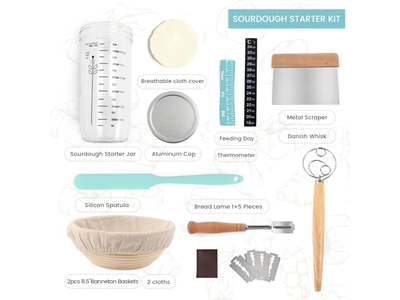 Profing Basket Proofer Banetton Benetton Fermenting Making Kit With Cover