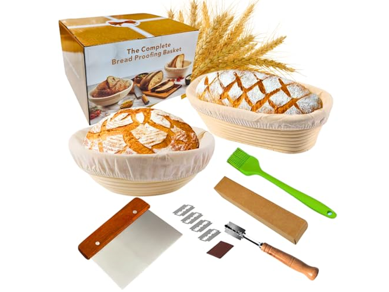 Rattan Bread Baskets Banneton Proofing Bowl Basket Benetton 23Cm